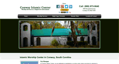 Desktop Screenshot of conwayislamiccenter.org