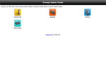 Tablet Screenshot of conwayislamiccenter.org